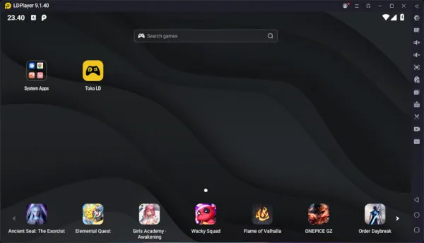 tampilan emulator LDPlayer