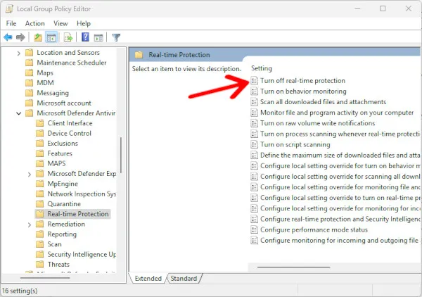 group policy editor