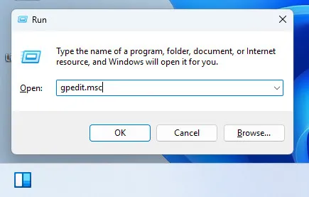 membuka group policy editor