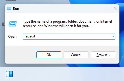 membuka registry editor